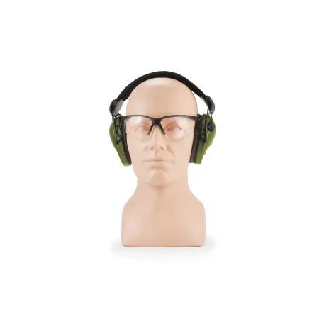 Słuchawki ochronne Active PRO + Okulary - Olive - RealHunter