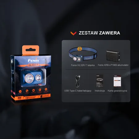 Latarka czołowa Fenix HL32R-T granatowa