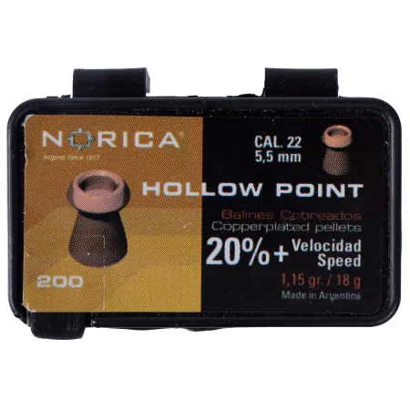 Śrut Norica Hollow Point 5,5 mm 200 szt.