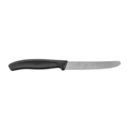 Nóż do pomidorów Victorinox 6.7833 ząbkowany, czarny, zaokrąglona końcówka