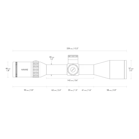 Luneta celownicza Hawke SideWinder 30 4-16x50 SF FFP MOA