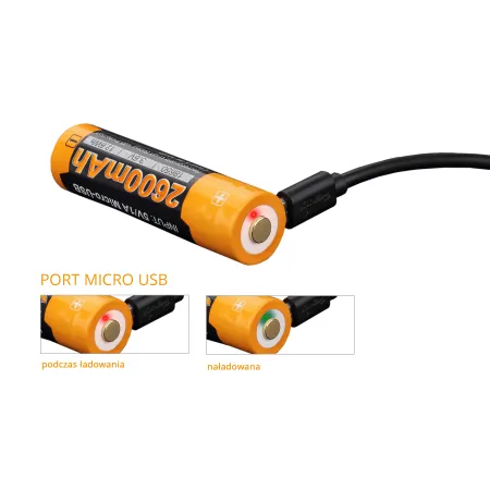Akumulator Fenix USB ARB-L18U (18650 2600 mAh 3,6 V)