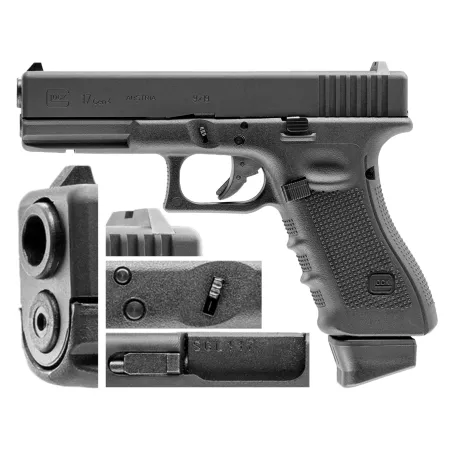 Replika pistolet ASG Glock 17 gen 4. 6 mm powiększony magazynek