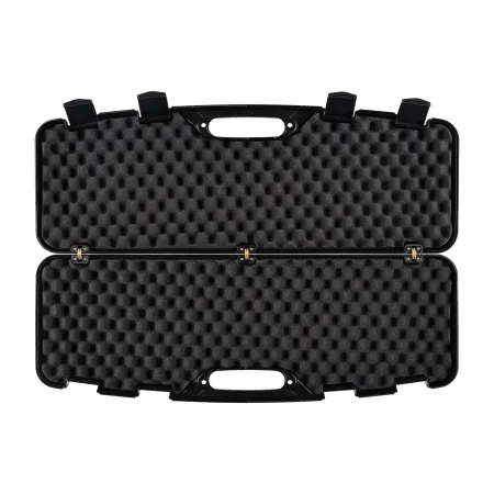 Kufer na bron Megaline czarny 82x25x8 cm klamry