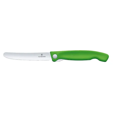 Nóż Victorinox Swiss Classic 6.7836.F4B ząbkowany, zielony, składany