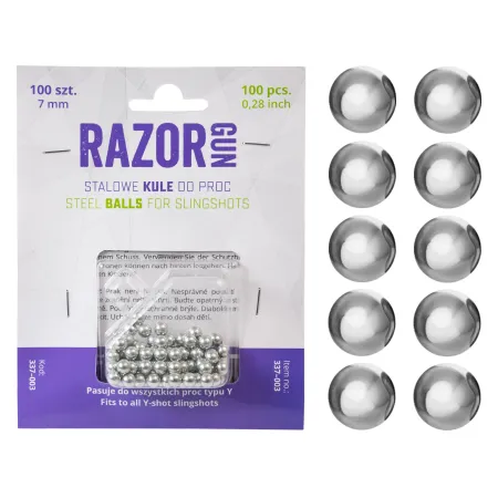 Kulki do procy RazorGun 7 mm 100 szt.