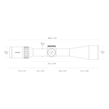 Luneta celownicza Hawke Endurance 30 WA SF 4-16x50 LR Dot 8x