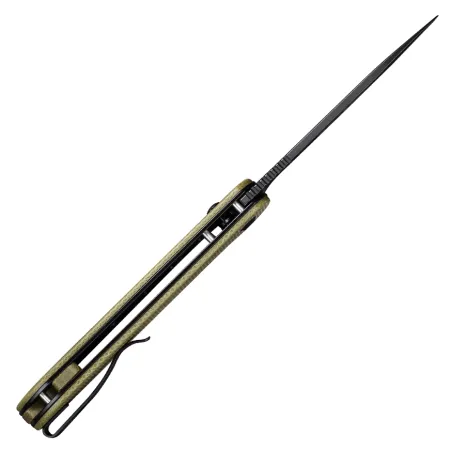 Nóż składany Civivi Button Lock Elementum C2103B olive micarta