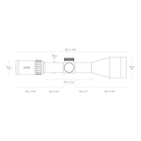 Luneta celownicza Hawke Vantage 30 WA 3-12x56 IR L4A Dot