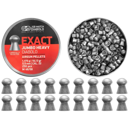 Śrut diabolo JSB Exact Jumbo Heavy 5,53 mm 250 szt.