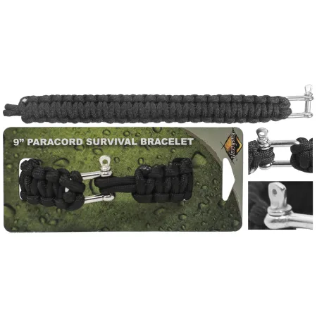 Bransoletka BCB paracord czarna