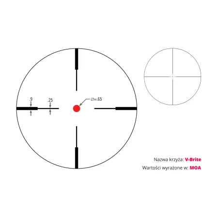 Luneta celownicza Vortex Crossfire II 3-9x40 1'' V-Brite