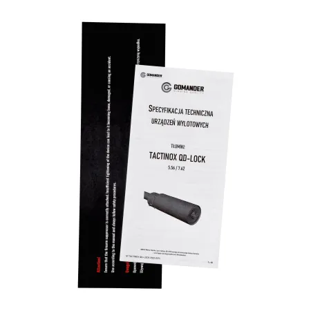 Tłumik do broni Tactinox DT 5,56 QD lock M26x1,5
