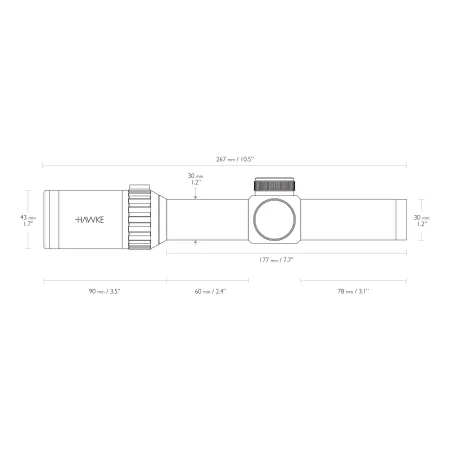 Luneta celownicza Hawke Vantage 30 1-8x24 IR Tactical BDC 5,56