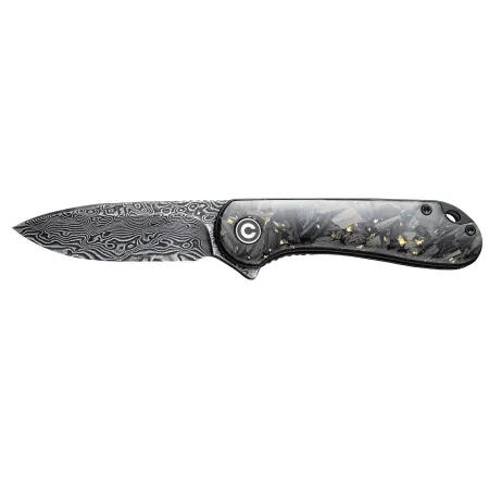 Nóż składany Civivi Elementum C907C-DS1 shredded carbon fiber / golden  black