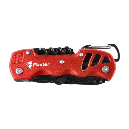 Multitool Foxter narzędzie wielofunkcyjne survival 13w1 czerwony