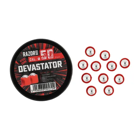 Kule metalowe RazorGun Steel Core Devastator kal. .50 / 60 szt. do Umarex HDR50