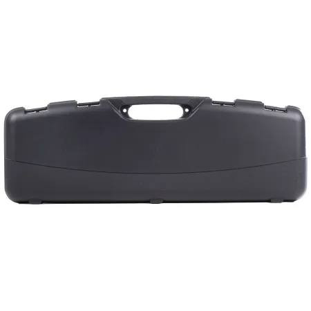 Kufer na strzelbę Megaline 82x25x8 cm czarny z klamrami gąbka z aksamitem