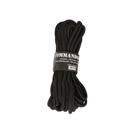Linka Mil-Tec 9 mm x 15 m czarna