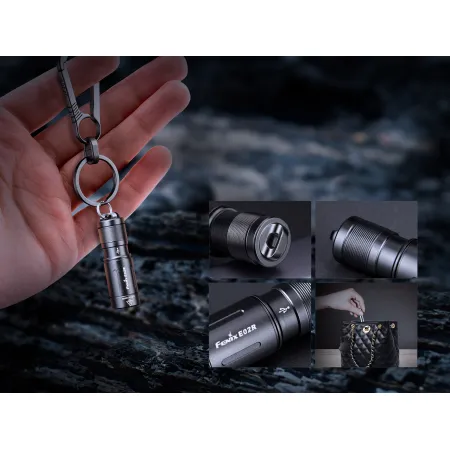 Latarka LED Fenix E02R czarna