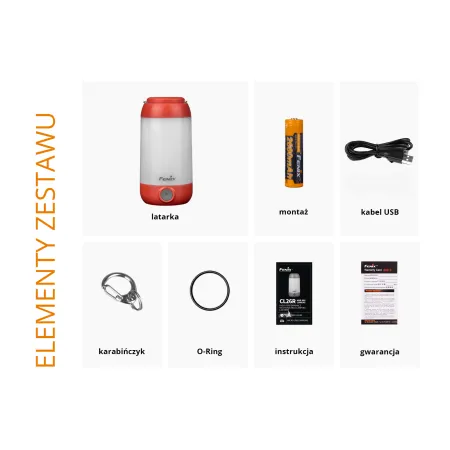 Lampa kempingowa Fenix CL26R czarna