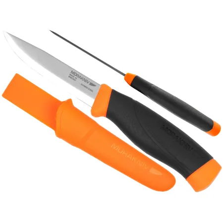Nóż Morakniv Companion F Heavy Duty pomarańczowy stal węglowa