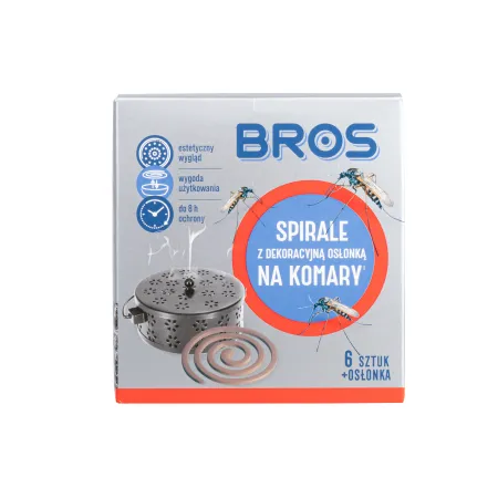 Spirala Bros na komary z dekoracyjną osłonką