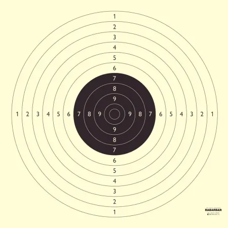 Tarcza strzelecka Olimpijka LUX - pakiet 50 szt. pistolet sportowy