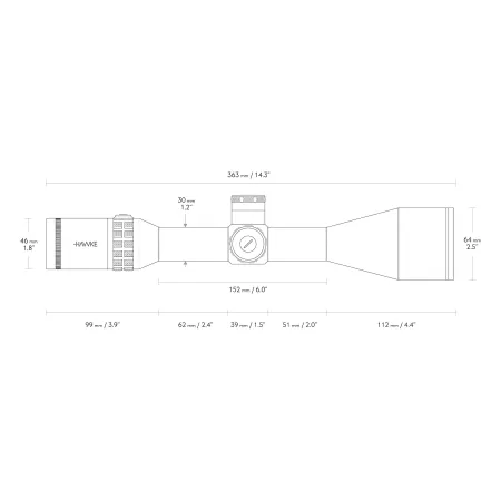 Luneta celownicza Hawke SideWinder 30 6-24X56 20x Half Mil