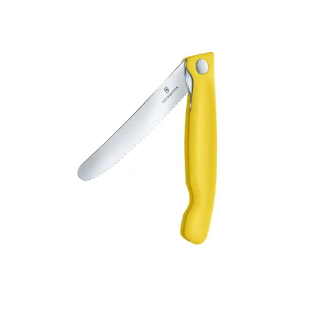 Nóż Victorinox Swiss Classic 6.7836.F8B ząbkowany, żółty, składany