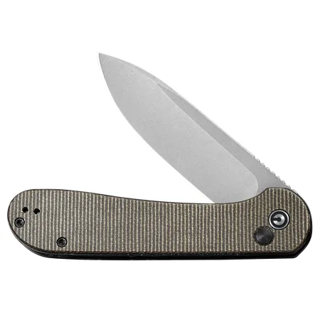 Nóż składany Civivi Button Lock Elementum C2103C dark green micarta