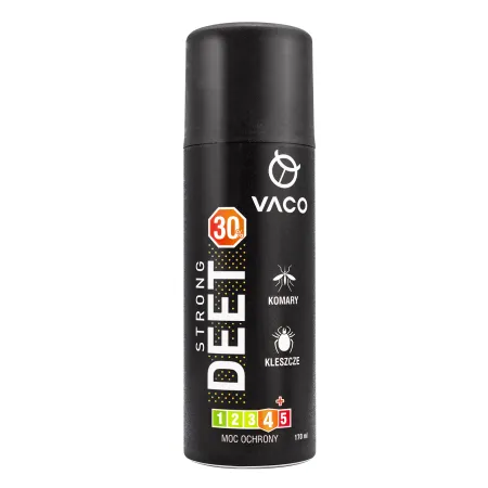 Spray Vaco strong 30 na kleszcze, komary i meszki Deet 30% + Citrodiol 170 ml
