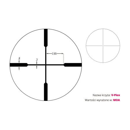 Luneta celownicza Vortex Crossfire II 4-12x44 1'' BDC/V-Plex