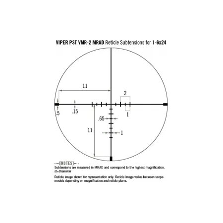 Luneta celownicza Vortex Viper PST II 1-6x24 30 mm VMR-2