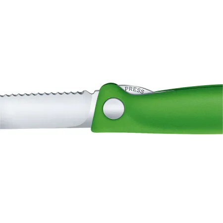 Nóż Victorinox Swiss Classic 6.7836.F4B ząbkowany, zielony, składany