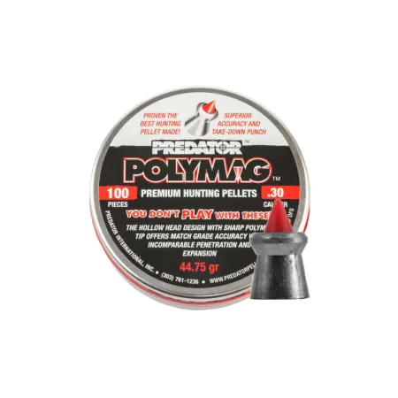 Śrut diabolo JSB Polymag Predator 7,62 mm 100 szt.