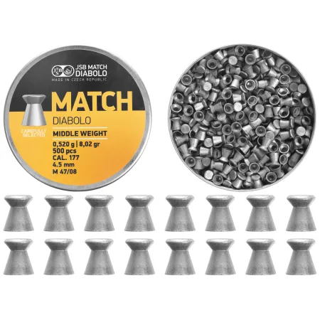 Śrut diabolo JSB Match Middle 4,51 mm 500 szt.