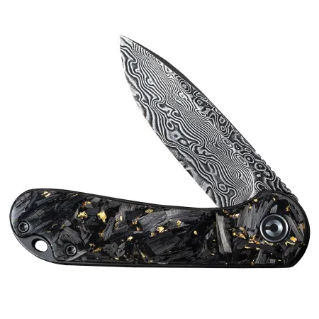 Nóż składany Civivi Elementum C907C-DS1 shredded carbon fiber / golden  black