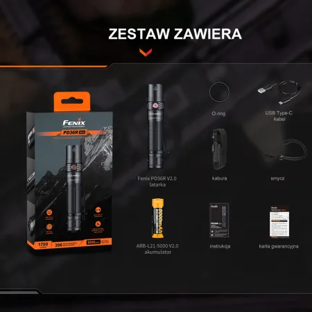 Latarka taktyczna LED Fenix PD36R V2.0