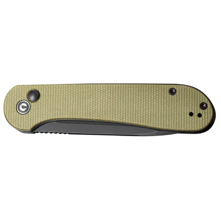 Nóż składany Civivi Button Lock Elementum C2103B olive micarta