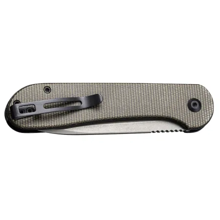 Nóż składany Civivi Button Lock Elementum C2103C dark green micarta