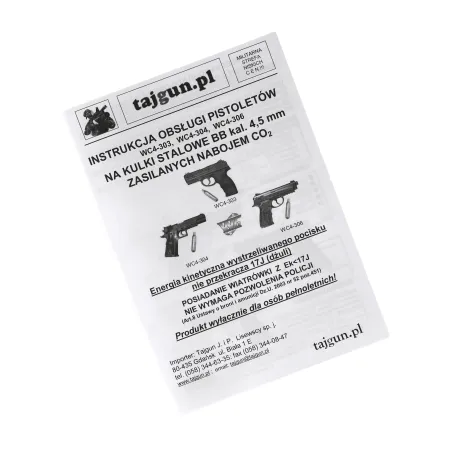 Pistolet wiatrówka Wingun WC4-303 B 4,5 mm BB CO2