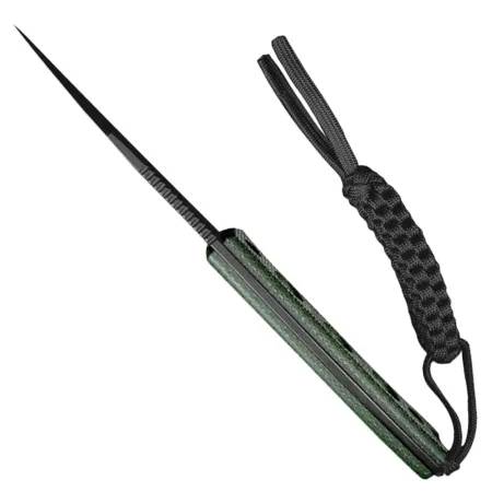 Nóż o stałej klindze Sencut Waxahachie SA11C green micarta