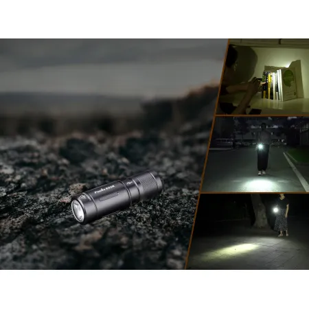 Latarka LED Fenix E02R czarna