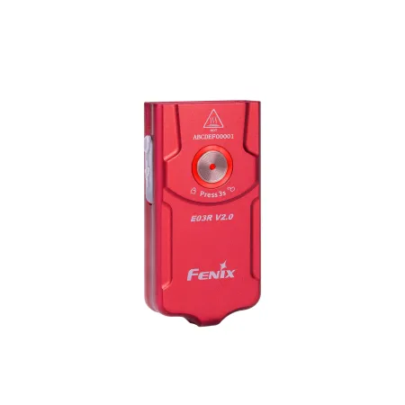 Latarka LED Fenix E03R V2.0 wersja limitowana czerwona