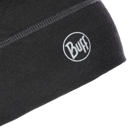 Czapka unisex BUFF Merino Beanie Solid czarna