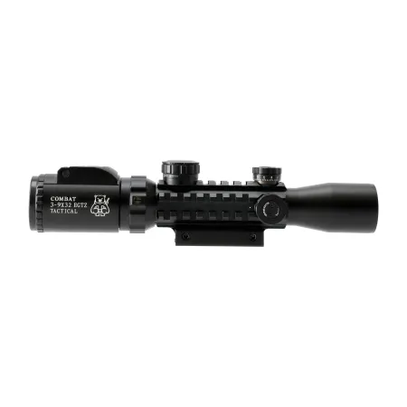 Luneta celownicza Combat 3-9x32 TAC 30 mm iRD Mildot + montaż 22 mm