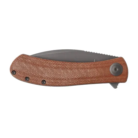 Nóż składany Trollsky Knives Mandu brązowy Micarta