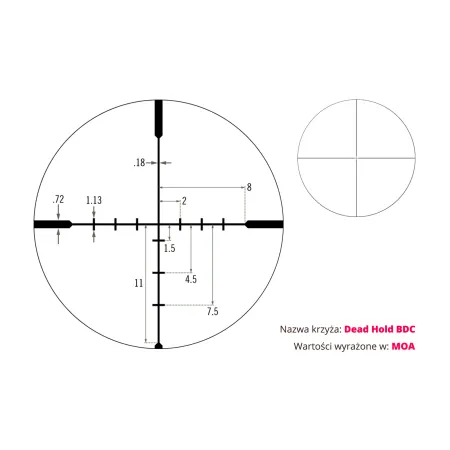 Luneta celownicza Vortex Diamondback 3,5-10x50 1'' BDC
