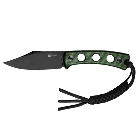 Nóż o stałej klindze Sencut Waxahachie SA11C green micarta
